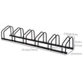thumbnail image 2 of HOMCOM Support de rangement pour 6 vélos, Noir, 2 of 9