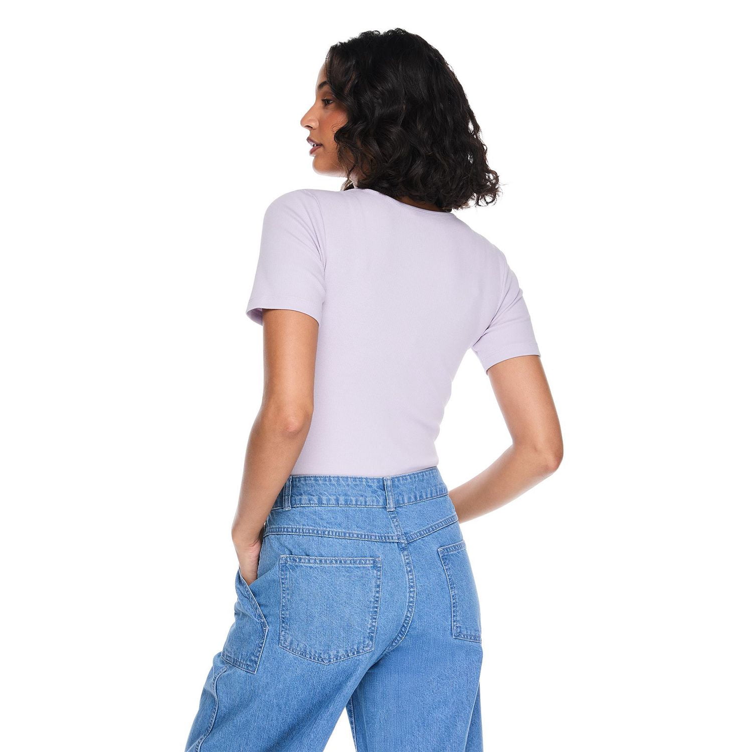 Justaucorps avec encolure henley George pour femmes