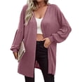 thumbnail image 1 of Babysbule Cardigans pour Femmes Liquidation Mode Femmes Cardigan Ample à Manches Longues Blouse Haut Blouse Liquidation, 1 of 6