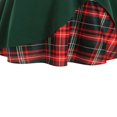 thumbnail image 5 of Women‘s Spring Autumn Patchwork Dress Long Sleeve Square Neck Plaid Zipper A-Line Dress, 5 of 5