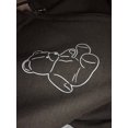 thumbnail image 4 of FOCUSNORM Women Juniors Jacket, Bear Printed Pattern Zipper Closure Hooded Coat, 4 of 5