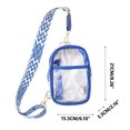 thumbnail image 3 of TopLLC Sac Bandoulière Transparent, Sac à Main en PVC Transparent avec Sangle Ajustable Style Bohème, Sac de Poitrine Décontracté Imperméable Approuvé pour Stade Sac d'Épaule Transparent pour Concerts Sports Festivals, 3 of 8