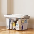 thumbnail image 4 of Clearance! KITTEHIGM Storage Latches Box Plastic Storage Bin Stackable Storage Organizer Box With Lid Storage Bin Clothes Box Sundries Latches Bin For Garage Office Plastic Storage Deals of The Week, 4 of 6