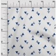 thumbnail image 1 of oneOone Georgette Viscose Fabric Triangle Geometric Print Fabric by Yard 42 Inch Wide, 1 of 1