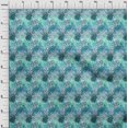 thumbnail image 4 of oneOone Rayon Turquoise Green Fabric Animal Skin Craft Projects Decor Fabric Printed By The Yard 56 Inch Wide, 4 of 4