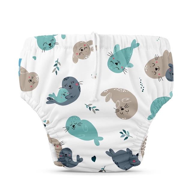 Reusable Swim Diaper Drawstring Seally Medium