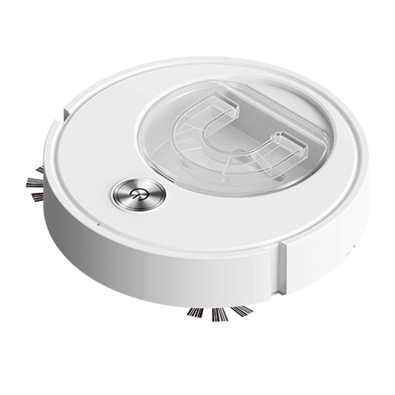 3 in 1 Robot Vacuum Cleaner Sweeping Suction Mopping with USB Charging and Low Noise Design for Household Floor (8088-25white)