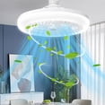 thumbnail image 1 of Study Bedroom Living Room Super Bright Energy-saving Fan Light E27 Universal Head Three Gear Light Three Gear Wind Speed, 1 of 7