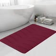 thumbnail image 4 of Fridja Washable Bathroom Mat, Memory Foam Bath Mat for Bathroom, Absorbent Bathroom Rug Non-Slip Rubber Back, 15.7''x23.6'', Red, 4 of 5