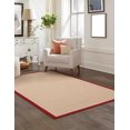 thumbnail image 4 of Tapis Athena naturel et rouge de 5 pi x 8 pi, 4 of 6