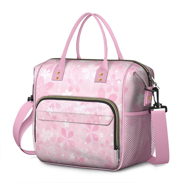 Boho Bloom Pattern Cooler Bag - Large Leakproof Insulated Tote, Stylish & Functional