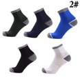 thumbnail image 3 of 5 Pairs Athletic Quarter Crew Socks Breathable Tab Socks Running Ankle Socks, 3 of 10