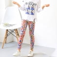 thumbnail image 4 of MIASHUI Leggings pour Filles Enfants Filles Pantalons Extensibles Pleine Longueur Pantalon à Imprimé Floral, Vert Armée, 4-5 Ans, 4 of 8