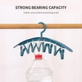 thumbnail image 3 of Yhmxh Hook,Hangers,Wall Hooks,Coat Rack,Hooks For Hanging Hanger With Clip 8 Clip Student Dormitory Windproof Plastic Thickened Underwear Drying Clip Hanger Home Hanger Hanger With Rack, 3 of 3