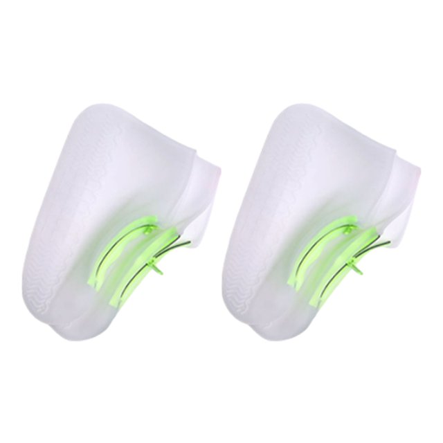 Youkk Lightweight And Fashionable Waterproof Shoe Cover For Unisex – Stay Dry And Look Transparent.Green 1Set