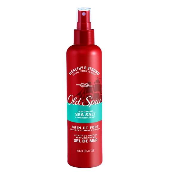 Old Spice Texturizing Sea Salt Finishing Spray for Men, Healthy & Strong with Vitamin E & Biotin, Medium Hold