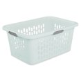 thumbnail image 1 of Sterilite Laundry Basket, 2 Bushel Plastic Hamper with Handles, Mint, 18 Pack, 1 of 7