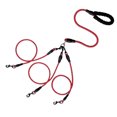 thumbnail image 1 of Djiypn 3 in 1 Durable Nylon Dog Leash with Padded Handle, 360° Swivel No Tangle Climbing Rope Removable Pet Traction Rope, 4.8Ft Lead for Puppy Dogs, Red, 1 of 6
