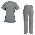 thumbnail image 2 of Women's Scrubs Set Scrub Top and Pants Scrubs Set, 2 of 3