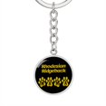 thumbnail image 1 of Rhodesian Ridgeback Mama Cercle Porte-Clés en Acier Inoxydable Ou 18k or Chien Maman Pendentif, 1 of 7