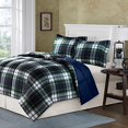 thumbnail image 1 of Madison Park Essentials Parkston Down Alternative Comforter Mini Set, King/ California King, Navy, 1 of 11