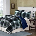 Madison Park Essentials Parkston Consolateur alternatif vers le bas Mini Ensemble Roi/Californie Roi, Marine