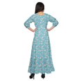 thumbnail image 3 of Moomaya Robe Longue à Col Rond à Manches 3/4 pour Femmes Grande Taille Vêtements d'Été, 3 of 3