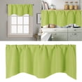 thumbnail image 2 of WIFKLSIIPG Door Curtain Kitchen Shading Window Curtain Solid Color Pocket Fan Shaped Curtain Short Curtain 52 X 18 Inches, 2 of 9