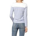 thumbnail image 3 of INSPIRE CHIC Blouse de Rentrée pour Femme à Rayures à Blocs de Couleur à Manches Longues T-Shirt Décontracté S Bleu Pâle, 3 of 8
