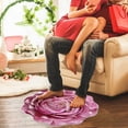 thumbnail image 4 of Xihbxyly Rug Area Rug Living Room Bedroom Rug Plain Flower Shape Easy Care Living Room Carpet Large Area Washable Bedroom Carpet Washable Home Absorbent Carpet, 4 of 6