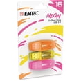 thumbnail image 1 of EMTEC USB 2.0 C410 NEON 16GB 3PK, 1 of 2