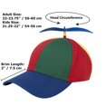 thumbnail image 4 of TOPTIE Rainbow Propeller Baeball Cap, Funny Helicopter Spinner Hat for Adult Costume, 4 of 8
