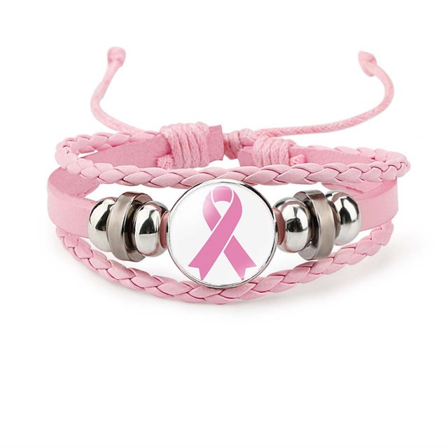 Heliisoer Accessoires de Sensibilisation au Sein Bracelet en Alliage pour Femmes