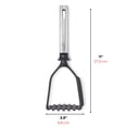 thumbnail image 2 of Starfrit Gourmet STEEL Potato Masher with Stainless Steel Handle, Heat-Resistant Nylon Head, Integrated Scraper, Durable Design Safe for Non-Stick Cookware, Dishwasher Safe, 2 of 5