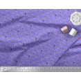 thumbnail image 3 of Soimoi Purple Moss Georgette Fabric Hexagon,Conical Pot & Cactus Tree Decor Fabric Printed Yard 42 Inch Wide, 3 of 3