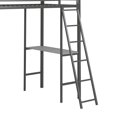 thumbnail image 2 of Lit mezzanine en métal Little Seeds Nova avec tablettes, 2 of 8