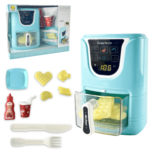 Refurbished Adofi LS820Q57 Air Fryer Toy for Kids, Pretend Play Kitchen Set with Color Changing Food