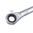 thumbnail image 4 of Unique Bargains Double Box End Ratcheting Wrench (10x12mm) Metric 72 Teeth 12 Point Ratchet Spanner Tools, CR-V, 4 of 5