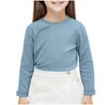 thumbnail image 1 of SERTG Chandail à Col Roulé/col Rond Manches Longues Chaud pour Enfants Unisexe Chandail de Base Couche de Base pour Enfant et Enfant (Bleu 1,4 Ans), 1 of 6