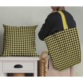 thumbnail image 4 of Soimoi Yellow polyester Crepe Fabric Check Check Print Fabric by Yard 52 Inch Wide, 4 of 4