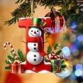 thumbnail image 3 of Bdday 26 Letters Christmas Tree Decoration Pendant Christmas Tree Ornaments Personalized DIY Christmas Ornaments Christmas Decoration Xmas Tree Hanging Decor Feature, 3 of 4