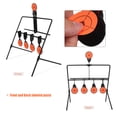 thumbnail image 3 of Steel Targets For Shooting Air  Black Steel Hot Metal Rotating  Shooting 5 Targets With Stickers For  Airgun, 3 of 8