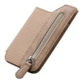 thumbnail image 2 of Aursykel Universal Leather Mobile Phone Card Case with Multiple Card Slots and Zipper Buckle Multi Angle Stand Car Magnetic Suction Personalized Sticker Cover for Most Phones, 2 of 4
