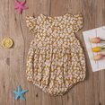 thumbnail image 3 of Gupgi 0-24 M Baby Girl Summer Romper Floral Ruffle Sleeve Jumpsuit, 3 of 5