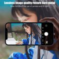 thumbnail image 4 of Phone Camera Cover Aluminum Alloy Phone Camera Film Aluminum Camera Lens Film Protector, Black, Replacement for iPhone 12 Pro, 4 of 9