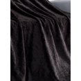 thumbnail image 4 of Flannel Fleece Blanket-Black, 4 of 8