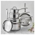 thumbnail image 2 of HENCKELS Classic Clad Elite 10 Piece 18/10 Stainless Steel Cookware Set, 2 of 5