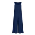 thumbnail image 4 of cfhntfmh Overalls for Women with Pockets Sleeveless Adjustable Strap Jumpsuit Loose Wide Leg Long Pants Rompers, 4 of 5