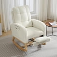 thumbnail image 1 of Garvee Nursery Rocking Chair 34.2 x 25.9 x 40.9", with Footrest, High Back, Beige, 1 of 7