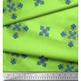 thumbnail image 3 of Soimoi Moss Georgette Fabric Damask & Mandala Decorative Fabric Prints by Yard 42 Inch Wide, 3 of 3